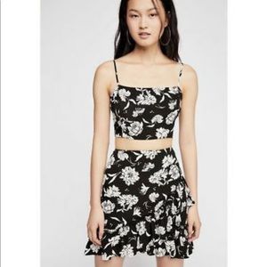 Free People I’ve Got A Feeling Floral Skirt Set